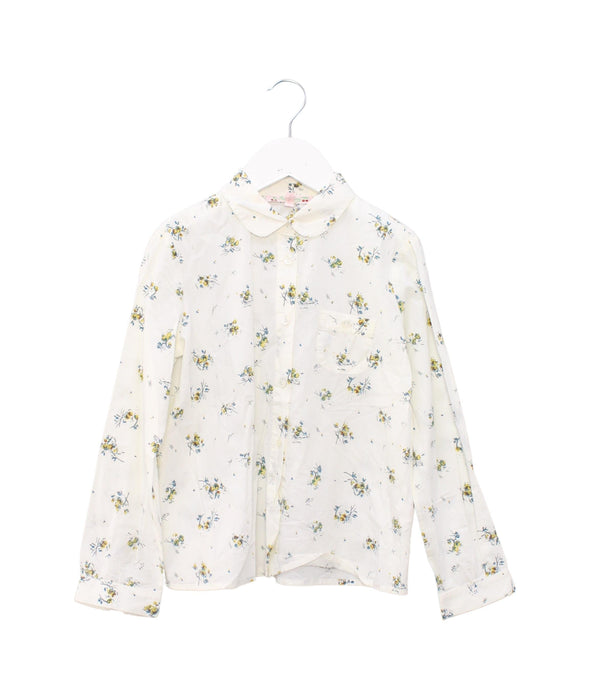 A Ivory Shirts from Bonpoint in size 8Y for girl. (Front View)