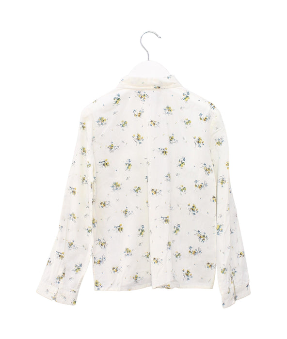 A Ivory Shirts from Bonpoint in size 8Y for girl. (Back View)