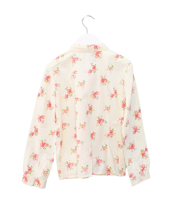 A Ivory Shirts from Bonpoint in size 8Y for girl. (Back View)