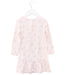 A Pink Long Sleeve Dresses from Petit Bateau in size 3T for girl. (Back View)