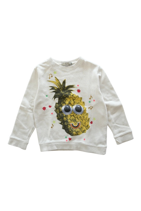 A White Crewneck Sweatshirts from Stella McCartney in size 5T for girl. (Front View)
