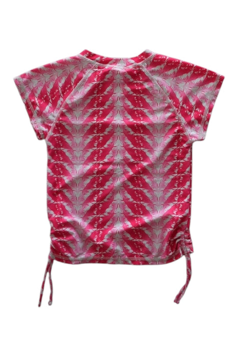 A Pink Rash Guards from Snapper Rock in size 6T for girl. (Back View)