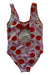 A Red Swimsuits from Jacadi in size 6T for girl. (Back View)