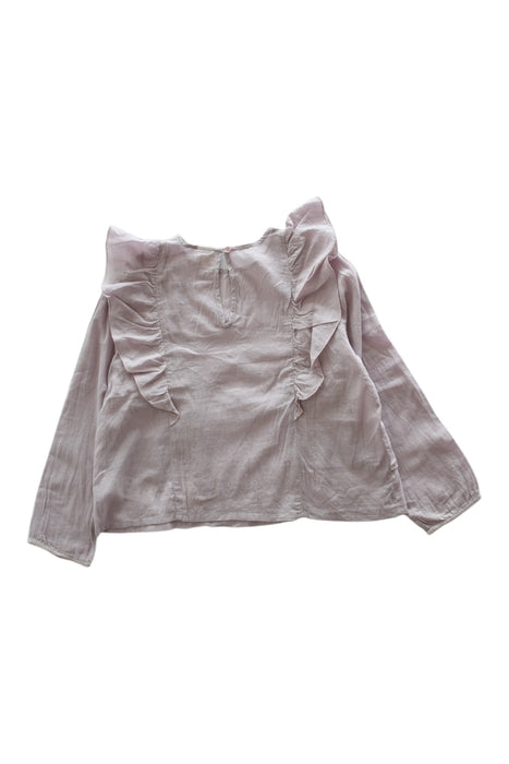 A Pink Long Sleeve Tops from Bonton in size 8Y for girl. (Back View)