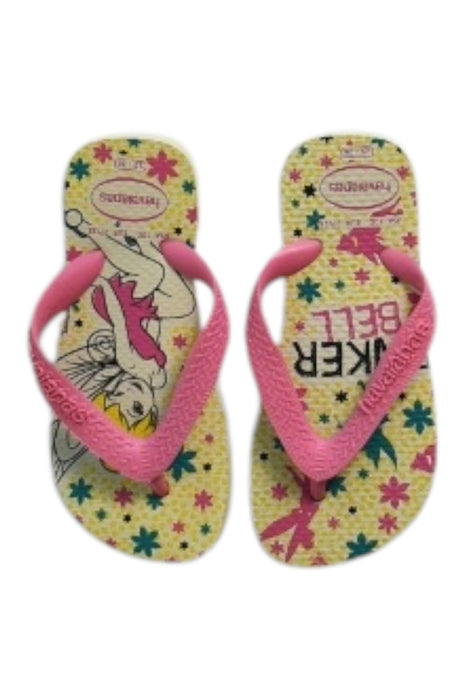 A Multicolour Flip Flops from Havaianas in size 4T for girl. (Front View)