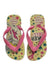 A Multicolour Flip Flops from Havaianas in size 4T for girl. (Front View)