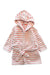 A Pink Bathrobes from Petit Bateau in size 2T for girl. (Front View)