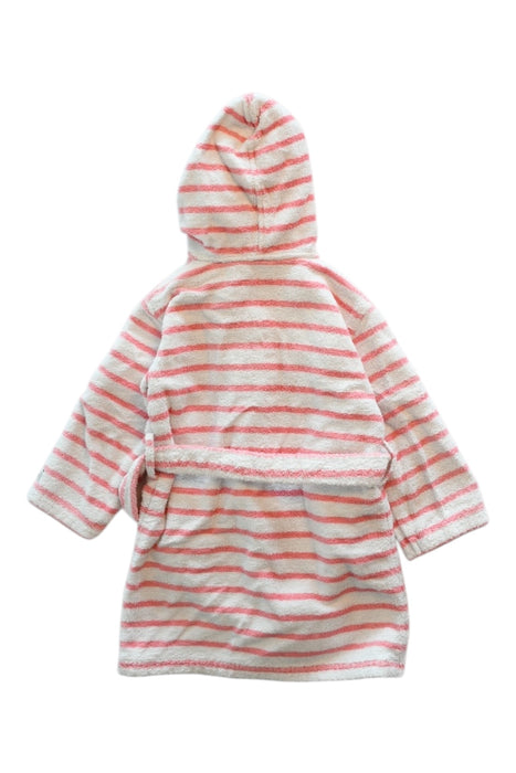 A Pink Bathrobes from Petit Bateau in size 2T for girl. (Back View)
