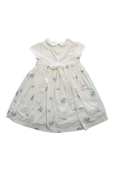 A White Short Sleeve Dresses from Jojo Maman Bébé in size 4T for girl. (Back View)