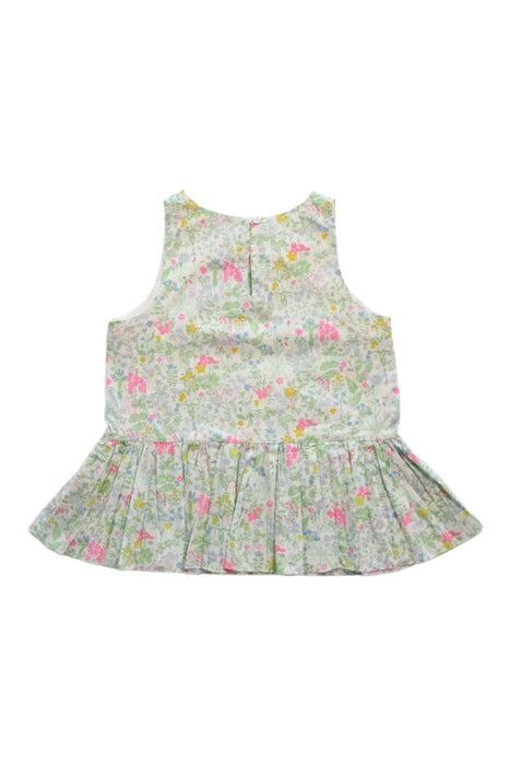 A Multicolour Sleeveless Tops from Jacadi in size 6T for girl. (Back View)