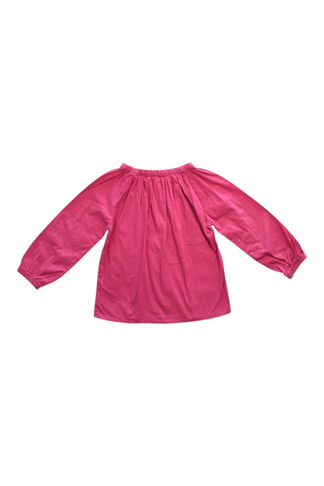 A Pink Long Sleeve Tops from Little Mercerie in size 6T for girl. (Back View)