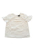 A White Short Sleeve Tops from Velveteen in size 6T for girl. (Front View)