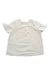 A White Short Sleeve Tops from Velveteen in size 6T for girl. (Back View)