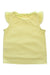 A Yellow Sleeveless Tops from Seed in size 6T for girl. (Back View)