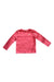 A Pink Long Sleeve T Shirts from Miki House in size 6T for girl. (Front View)