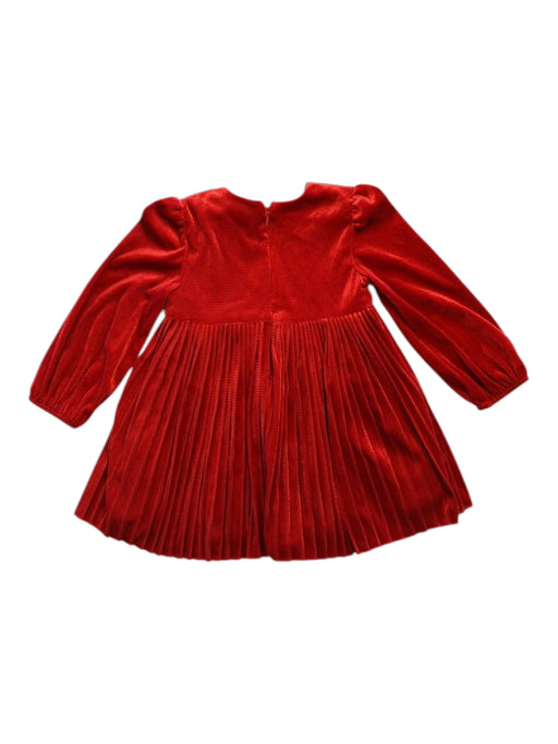 A Red Long Sleeve Dresses from Mayoral in size 12-18M for girl. (Back View)