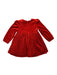 A Red Long Sleeve Dresses from Mayoral in size 12-18M for girl. (Back View)