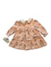 A Peach Long Sleeve Dresses from Miranda in size 12-18M for girl. (Back View)