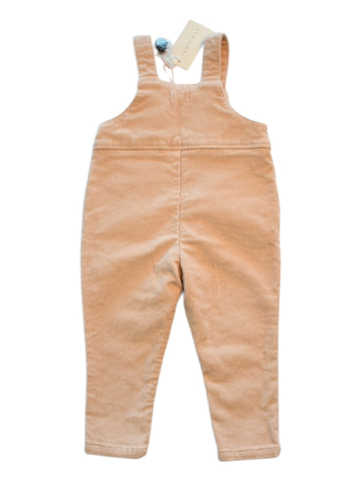 A Peach Long Overalls from Jamie Kay in size 6-12M for girl. (Back View)