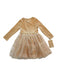 A Gold Long Sleeve Dresses from Mamas & Papas in size 12-18M for girl. (Front View)