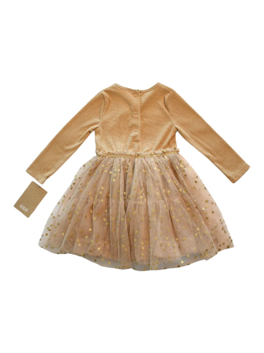 A Gold Long Sleeve Dresses from Mamas & Papas in size 12-18M for girl. (Back View)