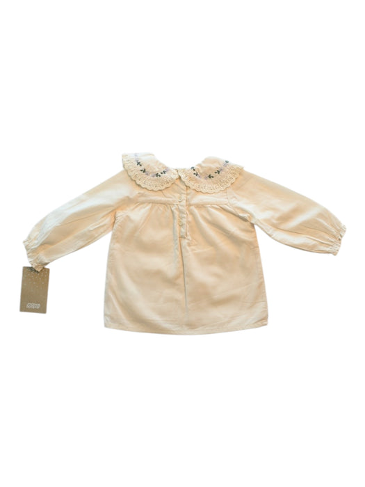 A Ivory Long Sleeve Tops from Mamas & Papas in size 6-12M for girl. (Back View)