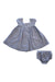 A Blue Dress Sets from Ralph Lauren in size 2T for girl. (Back View)