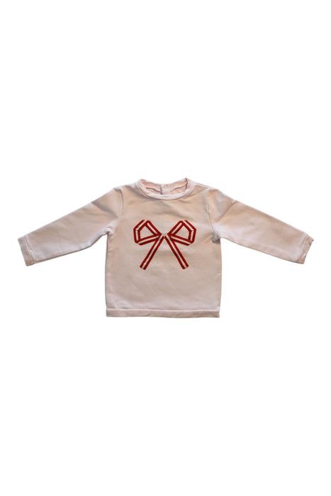 A White Sweatshirts from Jacadi in size 3T for girl. (Front View)