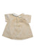 A Ivory Short Sleeve Tops from Jacadi in size 0-3M for boy. (Back View)