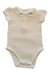 A Ivory Short Sleeve Bodysuits from Jacadi in size 3-6M for boy. (Front View)