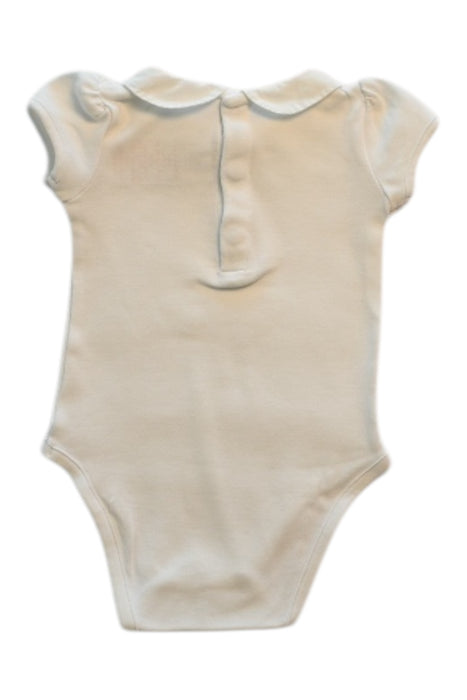 A Ivory Short Sleeve Bodysuits from Jacadi in size 3-6M for boy. (Back View)