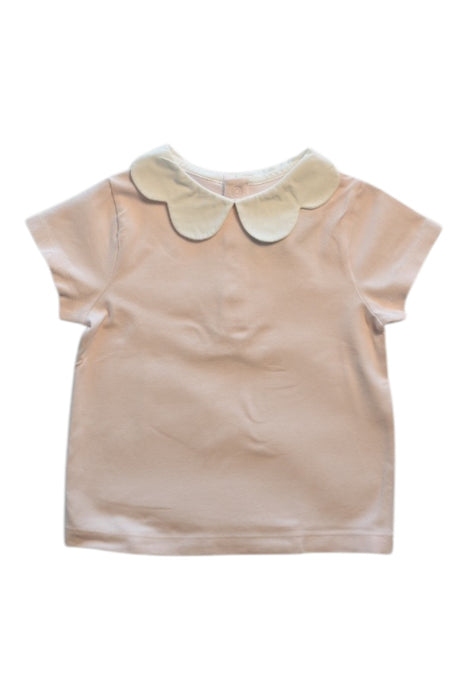 A Peach Short Sleeve Tops from Jacadi in size 2T for girl. (Front View)