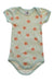 A Green Short Sleeve Bodysuits from Petit Bateau in size 3-6M for neutral. (Front View)