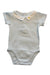 A Blue Short Sleeve Bodysuits from Jacadi in size 3-6M for girl. (Front View)