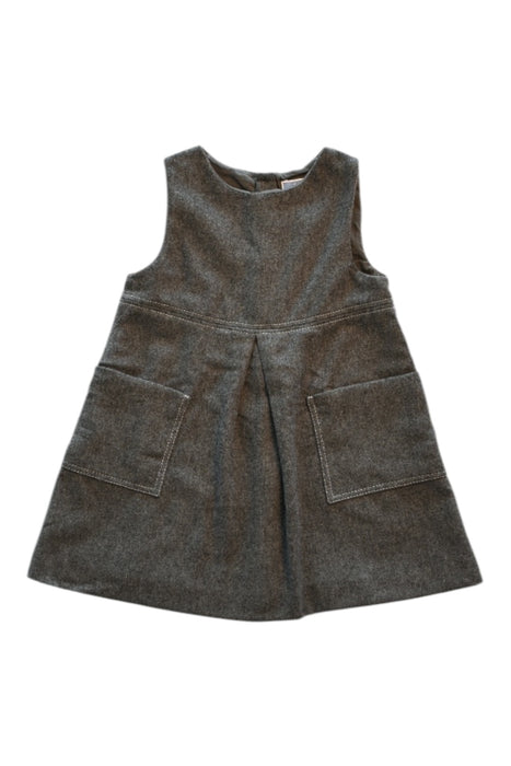 A Brown Sleeveless Dresses from Jacadi in size 18-24M for girl. (Front View)