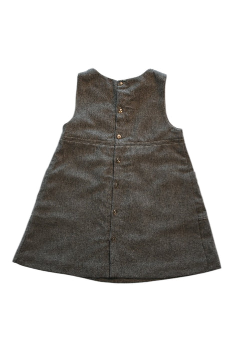 A Brown Sleeveless Dresses from Jacadi in size 18-24M for girl. (Back View)