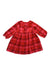 A Red Long Sleeve Dresses from Jacadi in size 18-24M for girl. (Front View)