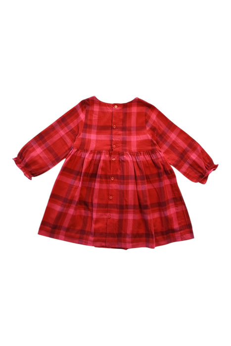 A Red Long Sleeve Dresses from Jacadi in size 18-24M for girl. (Back View)