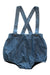 A Blue Overall Shorts from Jacadi in size 6-12M for boy. (Front View)
