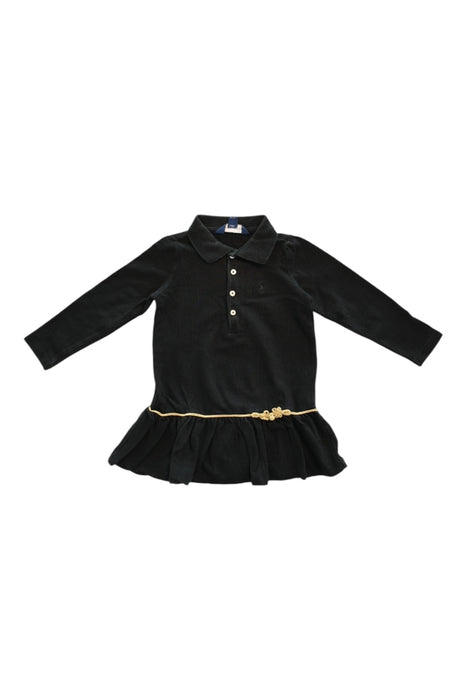 A Black Long Sleeve Dresses from Ralph Lauren in size 2T for girl. (Front View)