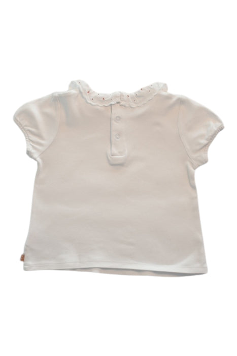 A White Short Sleeve Tops from Carrément Beau in size 3T for girl. (Back View)