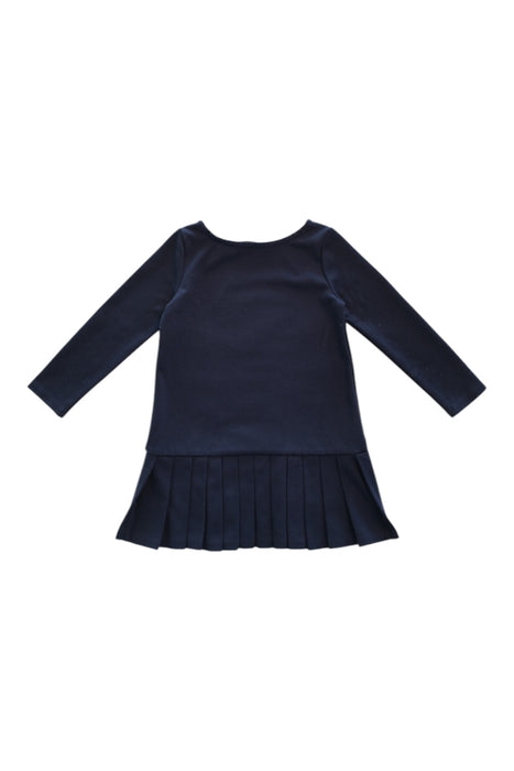 A Navy Long Sleeve Dresses from Ralph Lauren in size 3T for girl. (Back View)