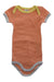 A Orange Short Sleeve Bodysuits from Petit Bateau in size 3-6M for neutral. (Front View)