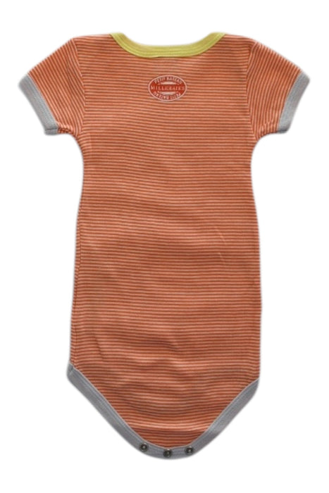 A Orange Short Sleeve Bodysuits from Petit Bateau in size 3-6M for neutral. (Back View)