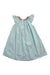 A Blue Sleeveless Dresses from Bella Bliss in size 3T for girl. (Back View)