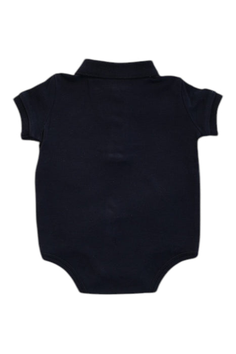 A Navy Short Sleeve Bodysuits from Ralph Lauren in size 3-6M for boy. (Back View)