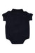 A Navy Short Sleeve Bodysuits from Ralph Lauren in size 3-6M for boy. (Back View)