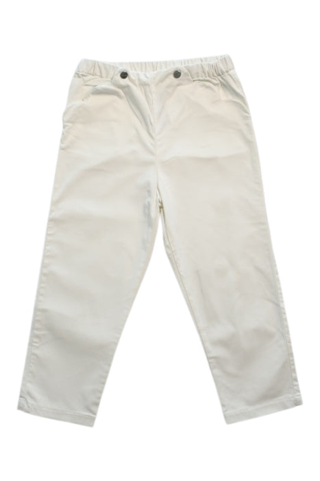 A White Casual Pants from Jacadi in size 3T for girl. (Front View)