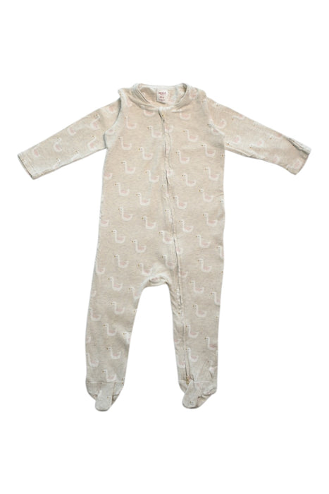A Beige Onesies from Seed in size 12-18M for girl. (Front View)