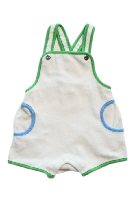 A White Sleeveless Rompers from Jacadi in size 6-12M for boy. (Front View)